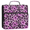 thumbnail image 5 of FORMRS Zipper Binder with Shoulder Strap 2-inch Ring 500 Sheet Capacity File Bag, Purple Floral Leopard Pattern, 5 of 5