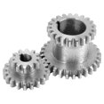 thumbnail image 1 of 2pcs/set CJ0618 T29xT21 T20xT12 Dual Gears Metal Lathe Gear Duplicate Gear Double Gear - In Stock, 1 of 5