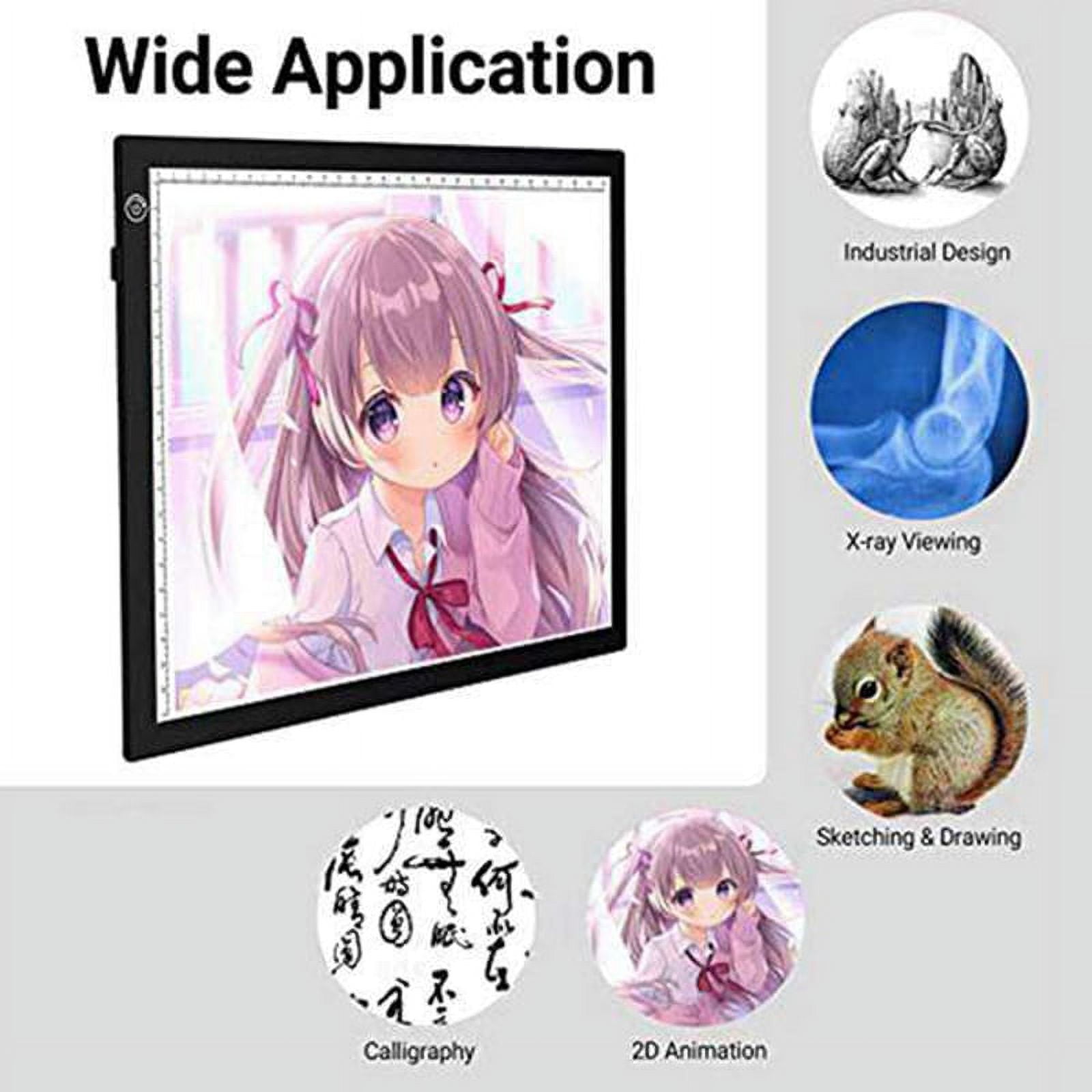 A4 LED Light Pad,USB Powered Drawing Board,Adjustable Brightness Tracing Box perfect for , Weeding Vinyl