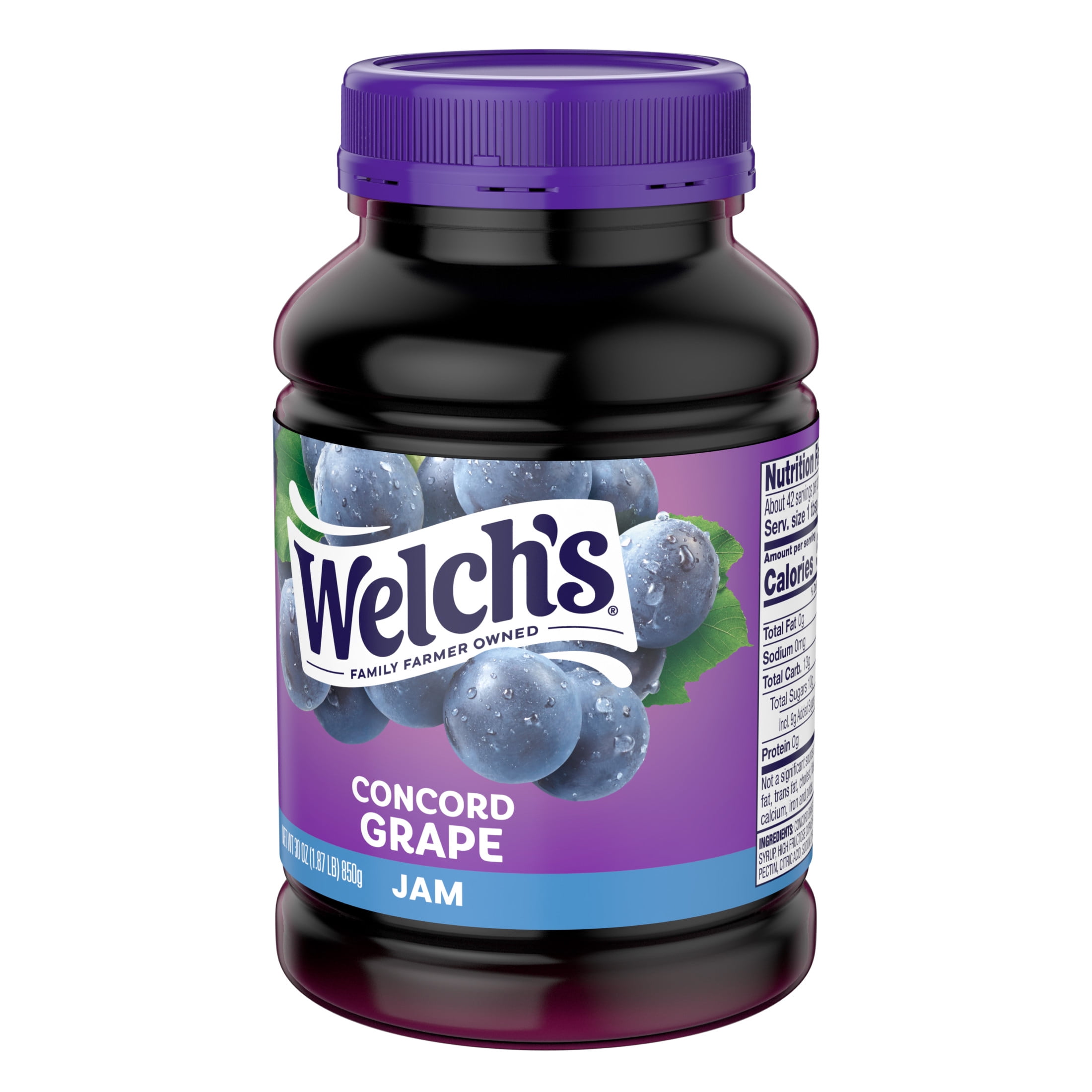 (2 pack) Welch's Concord Grape Jam, 30 oz Jar
