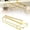 Gold, variant on Wine Glass Holder, No Drilling Under Cabinet Stemware Rack Hanger, Rustproof Metal Hanging Goblet Storage Organizer, Space-Saving Glass Drying Holder for Bar Cabinet, Fits Champagne Glasses, Gold