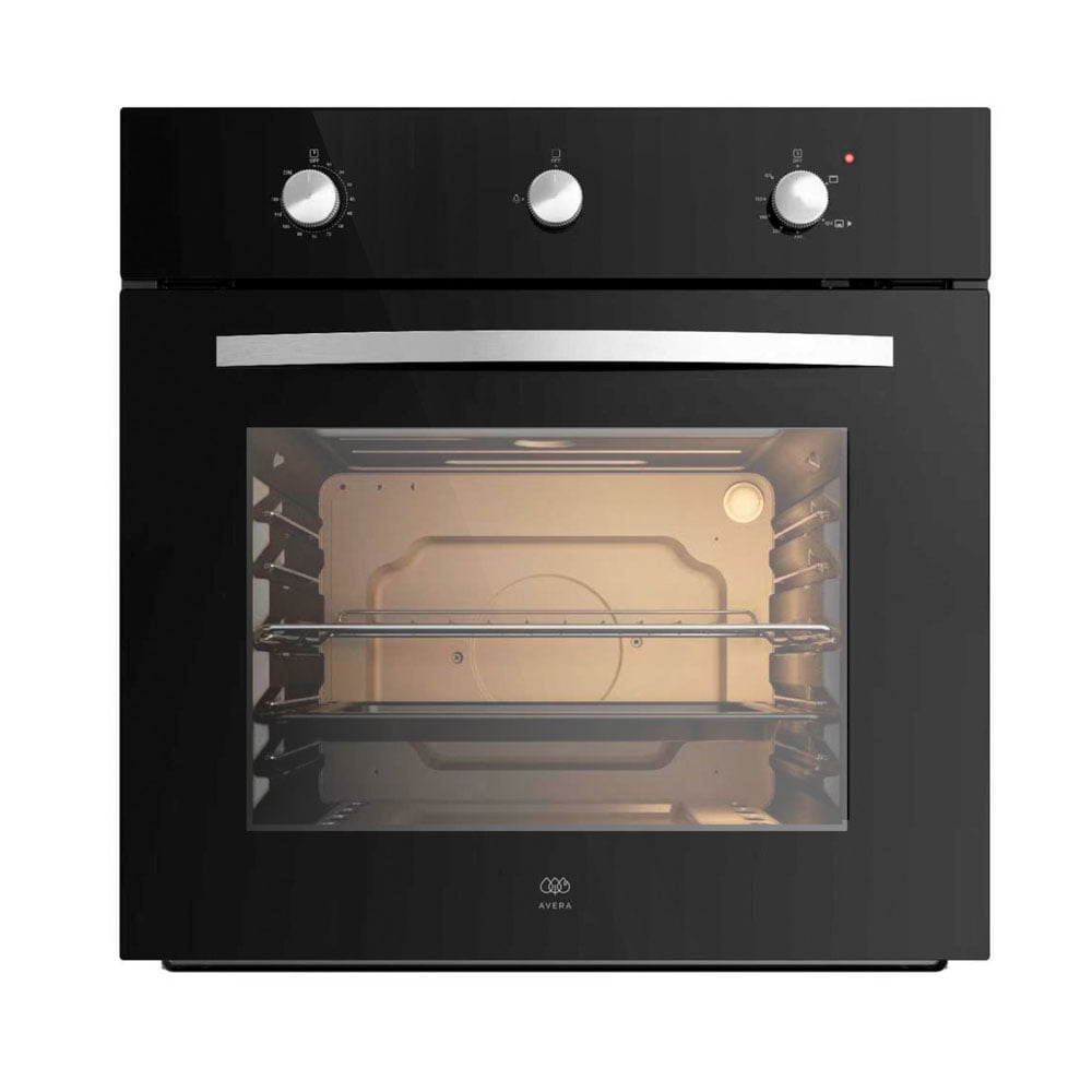 Horno Empotrable Mixto Gas Natural y Eléctrico 127V de 58L, Temporizador 120min, Temp 130°-250°C | AVERA HEM01NAT