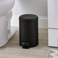 ELLE Paris Speckled Design 3 Liter Step Pedal Metal Bathroom Garbage ...