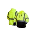thumbnail image 4 of Hi-Vis Lime Pullover Sweatshirt with Black Bottom - Size Medium, 4 of 4