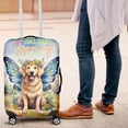 thumbnail image 4 of Welcome Spring Fairy Golden Retriever in Flower Meadow Travel Luggage Cover Goldens Dog Lover Gifts Idea Suitcase Dust Protective Decor - 13002, 4 of 5