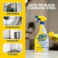 thumbnail image 3 of Zep Plus Stainless Steel Cleaner 32 oz and Blue Microfiber Rag Streak-Free Fingerprint Removal for Stainless Steel Appliances, 3 of 6