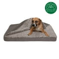 thumbnail image 4 of FurHaven Pet Products Berber & Suede Blanket-Top Cooling Gel Pet Bed for Dogs & Cats - Gray, Large, 4 of 13