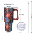 thumbnail image 2 of OBREWU Pioneer Flower Tumbler with Handle and Lid,Pioneer Flower 40oz Double Wall Vacuum Insulated Tumbler,Cups Gift for Women and Men, 2 of 7
