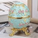 thumbnail image 1 of Enameled Easter Egg Box, Hinged Jewelry Ring Holder Hand-made Jewelry Organizer Decorative Faberge Egg, Metal For Desktop Decor Home Ornaments ANGGREK Otros, 1 of 8