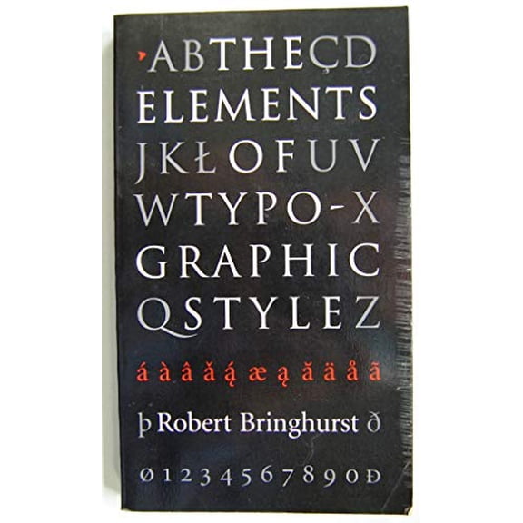 Pre-Owned The Elements of Typographic Style, 9780881790337, 0881790338, Paperback, First Edition edition