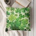 thumbnail image 3 of SHANXI St Patricks Day Pillow Covers Happy St Patricks Day Clovers for Throw Pillows Covers St Patricks Day Pillow Covers Couch Living Room 22x22in, 3 of 5
