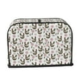 thumbnail image 2 of Vsdgher Flowe Rooster 2 Slice Toaster Cover, Appliance Covers Toaster Cover Fits for Most Standard 2 slice Toasters, 2 of 7