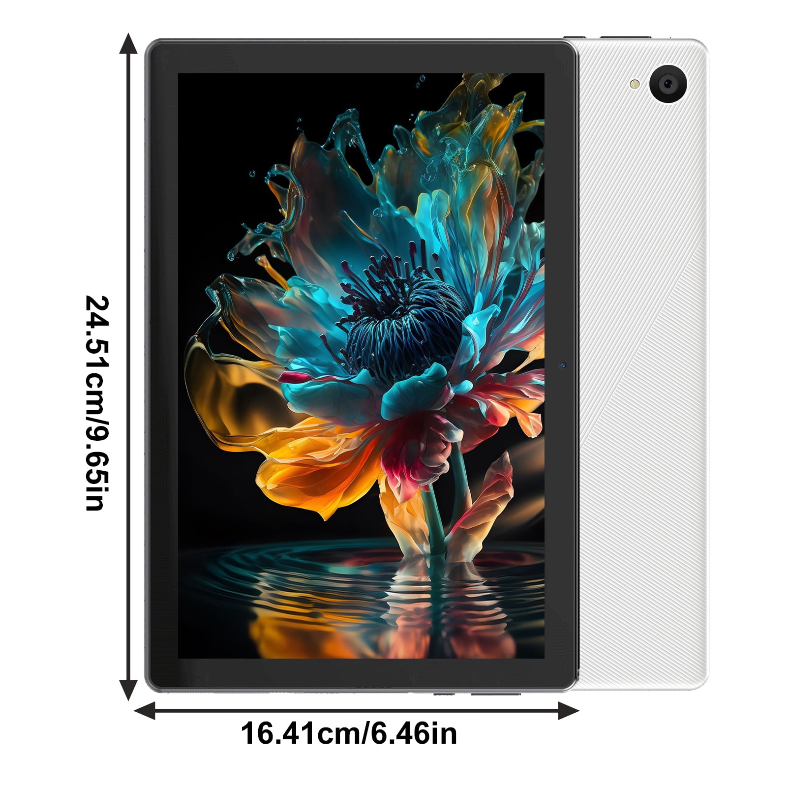 AEEZO 10.1 Inch Tablet FHD, 8GB RAM + 64GB Storage, 5000mAh Battery, WiFi 6, BT5, White