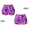 thumbnail image 3 of Sikiie Tropics Leaf Print Workout Shorts Women Scrunch Butt Gym Shorts Seamless High Waist Tummy Control Yoga Biker Athletic Shorts, 3 of 5