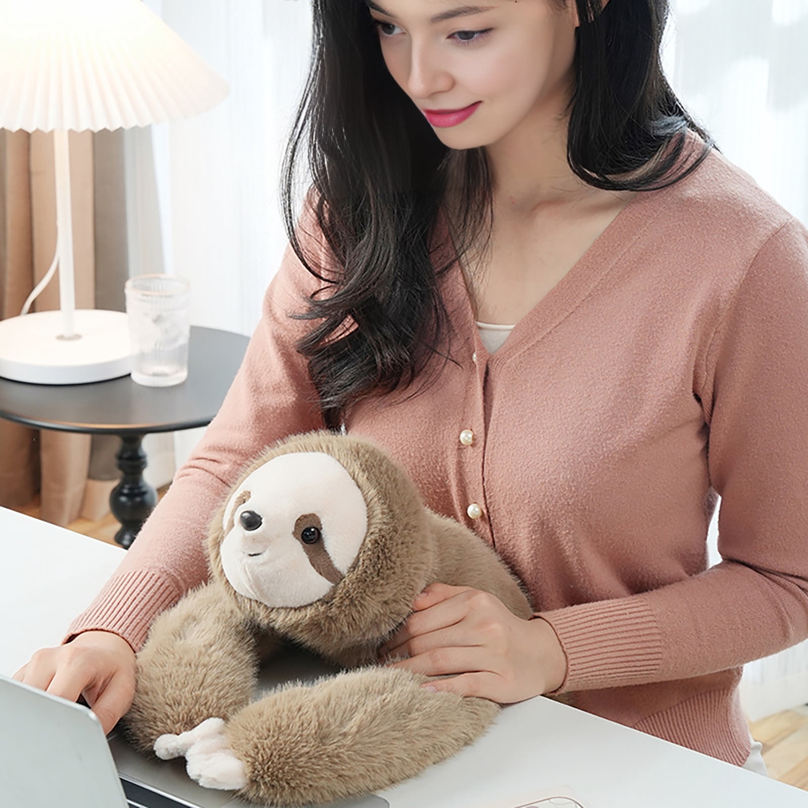 YIFAEUX 30/45/60CM Weighted Plush Animal Toy Stuffed Panda Dinosaur Sloth Koala Plushie Anxiety Relief Sleep Aid Soft Huggable Pillow