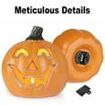 thumbnail image 3 of Jack O lantern - 6inch Battery Operated Lighted Halloween Pumpkin Lantern for Indoor Outdoor, 3 of 7