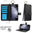 thumbnail image 4 of Business Style Wallet Phone Case for Samsung Galaxy Z Fold 6  Fold5 Fold4 Fold3 Wristband Pen Slot Phone Protective Leather Cover, 4 of 9