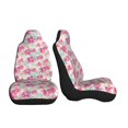 thumbnail image 3 of Salouo Purple Watercolor Flowers Pattern Car Seat Covers,Universal Car Seat Protectors Easy to Install Car Cover Car Accessories Auto/rucks/Van/SUV-2 PCS, 3 of 9