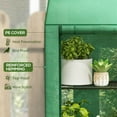 thumbnail image 4 of Outsunny Mini Serre avec 3 Niveaux 6 Tablettes Serre Portable, Vert, 4 of 10