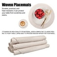 thumbnail image 6 of Round Placemats Set of 6 Woven Round Table Mats with Coasters 13 inch Braided Border Washable Cotton Polyester Circle Place Mats, 6 of 11