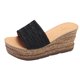 thumbnail image 2 of Sandalias Mujer Tacón inclinado Punta abierta Zapatillas sólidas Cómodos zapatos de playa Chanclas Wmkox8yii hj789, 2 of 9