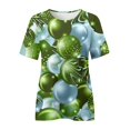 thumbnail image 3 of Prolriy T-Shirt de la Saint-Patrick pour Femmes Printemps Col Rond Manches Courtes Imprimé Saint-Patrick T-Shirts Décontractés Amples pour Femmes, Hauts pour Femmes Vert Armée TG, 3 of 3