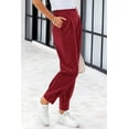 thumbnail image 3 of Womens Summer High Waisted Ankle Length Trouser Slacks With Pockets, 3 of 17