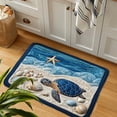 thumbnail image 4 of F Printed Crystal Velvet Floor Mat for Home Use Nonslip and Easy To Clean Foot Mat for Bathroom Easter Themed Polyester Material, 4 of 7