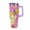 Violet-style-26, variant on An-gelica Pick-les 40 Oz Car Cup Stainless Steel Tumbler with Handle, Lid, And Straw, Reusable Large Capacity Car Cup