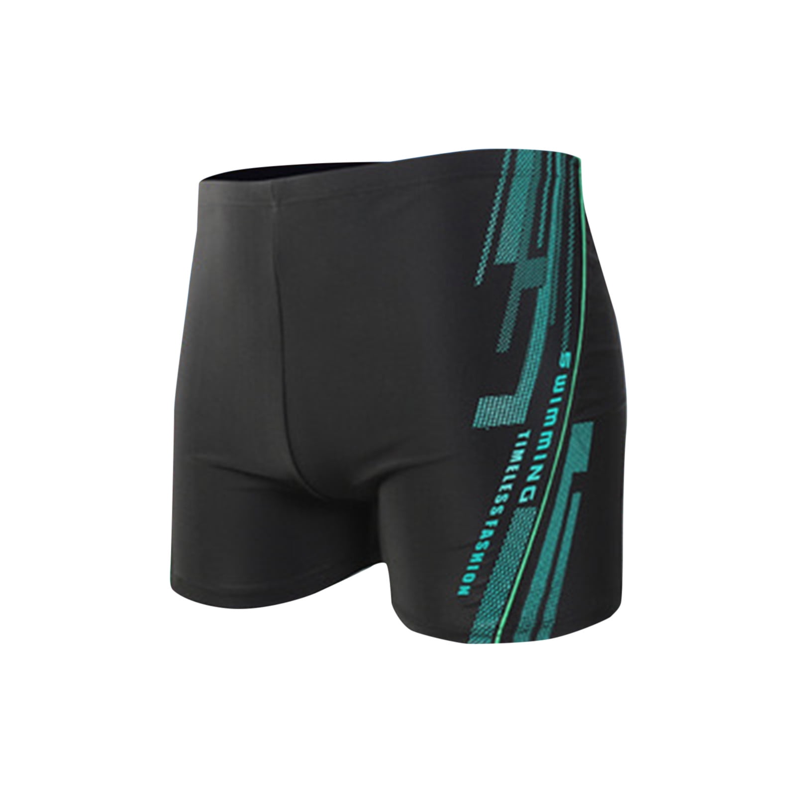 SEMIMAY Line Printing Briefs Swimming Beam Men's Breathable Trunks