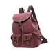 thumbnail image 2 of Mochila de lona, ​​mochila para estudiantes universitarios, mochila con cordón Rojo, 2 of 9