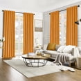 thumbnail image 3 of Jainmy Mustard Yellow Velvet Curtains 96 Inch Long for Living Room Bedroom Luxury Room Darkening Blackout Thermal Insulated Back Tab Drapes,52"x96", 2 Panels, 3 of 10