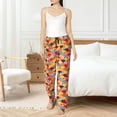 thumbnail image 6 of Lsque Japanese Style Fish Scales Print Women's Pajama Pants, Lounge Pant - Comfortable Home Wear,Elastic Waistband, Stylish Design-Large, 6 of 9