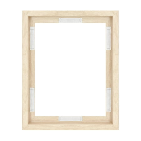 MCS Canvas Float Frames 16x20 Frame, Black Frame for Finished Canvases, Vertical & Horizontal Wall Hanging Large Frame with Adhesive for Canvas Paintings (1-Pack)