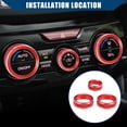 thumbnail image 2 of Cubierta del botón de control del aire acondicionado Unique Bargains para Subaru Impreza 2017-2023 Frontal Rojo 1 Juego, 2 of 7