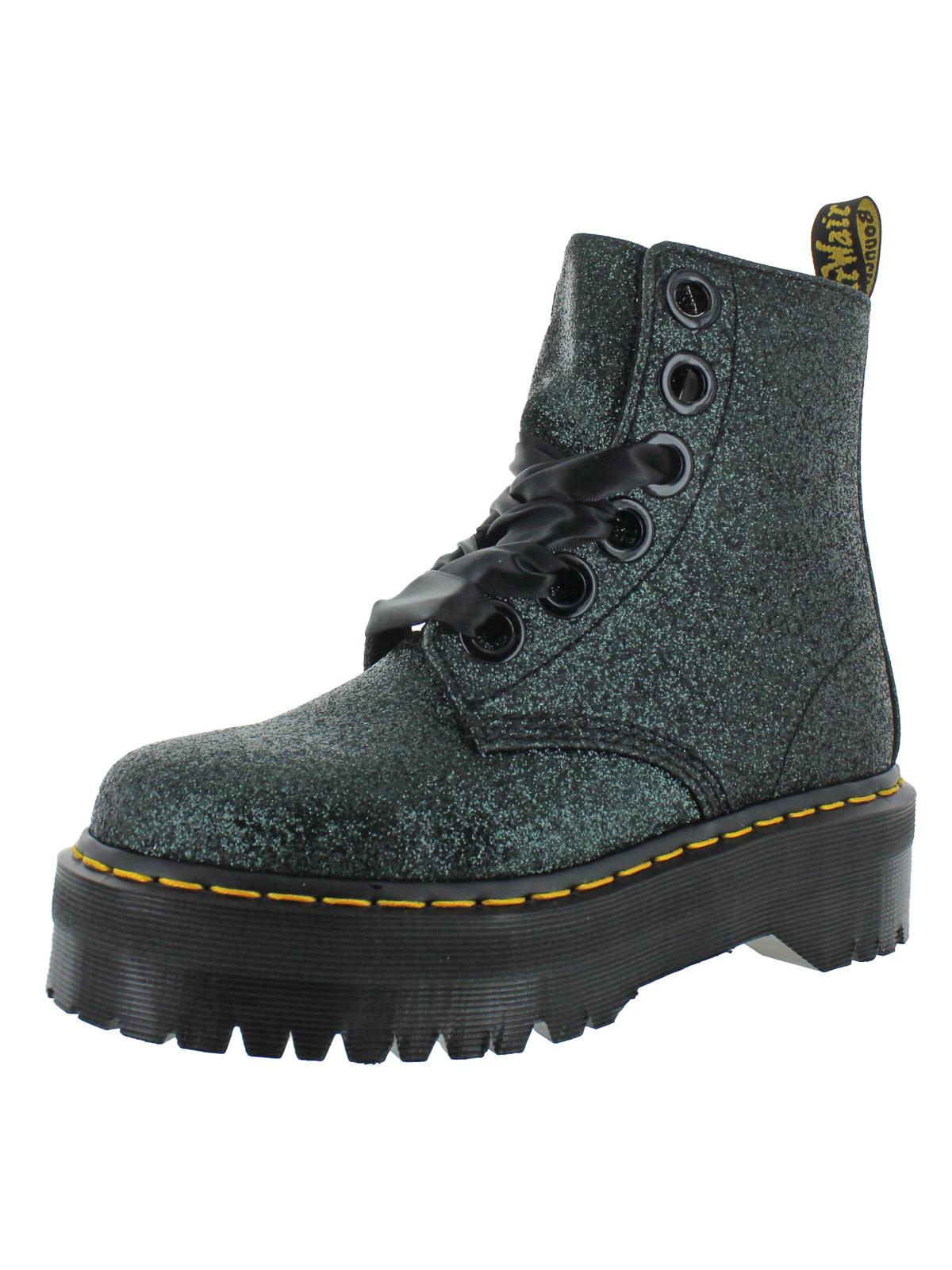 dr martens molly glitter green