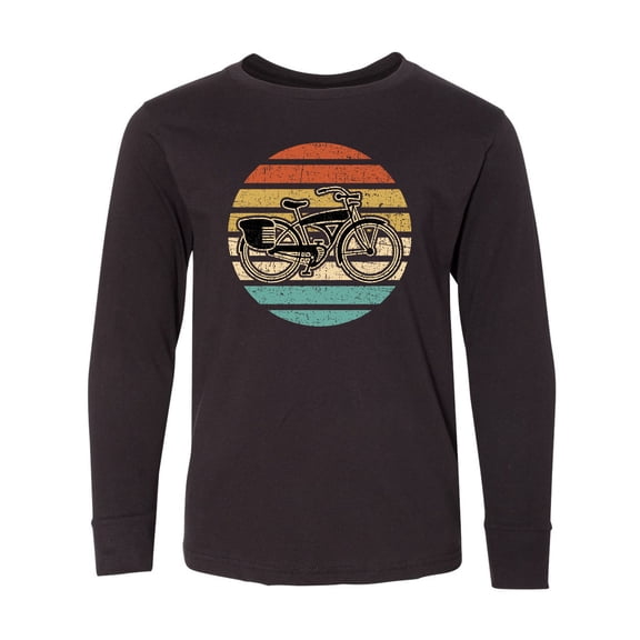 Inktastic Cycling Vintage Bicycle for Cyclist Long Sleeve Youth T-Shirt