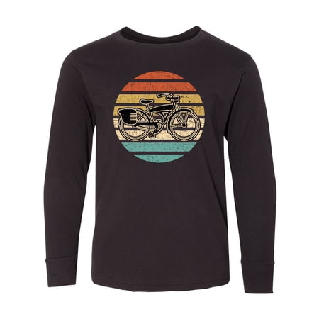 Inktastic Cycling Vintage Bicycle for Cyclist Long Sleeve Youth T-Shirt price history on PriceWatchPro
