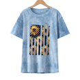 thumbnail image 2 of Tops de Mujer Elegantes Blusas Casuales Camisas Estampado de Moda Cuello Redondo Camiseta de Manga Corta Blusa Suelta Odeerbi  ODB154391, 2 of 8