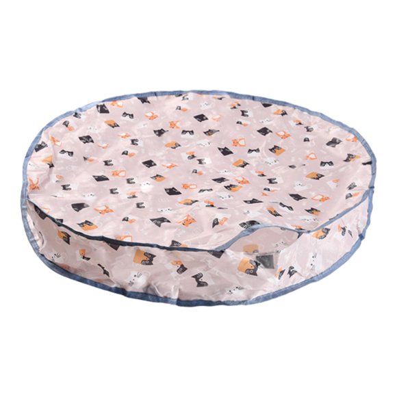 Juguete para gatos con forma de pelota, juguete de simulación de caza, juguete interactivo para gatos, tapete para esconderse y buscar, juguete para cartón rosa