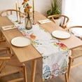 thumbnail image 3 of Gnomes Easter Table Runner - 70 Inch Long, Kitchen Dining Table Runner Dresser Scarves, Eucalyptus Spring Floral Eggs Leaves Rustic Farmhouse Decor for Coffee Tables Wedding Party Banquet, 3 of 8