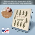 thumbnail image 5 of Thirstystone "Get Lost in the Woods" Decorative Cork Backed Stone Trivet 8" Square, 5 of 6