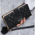 thumbnail image 1 of Cartera Antirrobo Gran Capacidad Billetera Moda Para Mujer Modelo Negro, 1 of 4