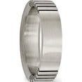 thumbnail image 5 of Titanium Flat Grooved 6mm Brushed Band (Size 8) Made In China tb201-8, 5 of 5