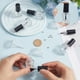 thumbnail image 3 of 6 botellas de esmalte de uñas transparente de 5 ml con tapa de pincel negra, botellas de vidrio vacías cuadradas rellenables con 6 bolas agitadoras y 2 embudos., 3 of 9