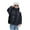Black, variant on OGLCCG Shiny Puffer Jacket for Boys Long Sleeve Zipper Hooded Winter Padded Coat Fashion Outdoor Thermal Outwear with Pockets 1-12 Years