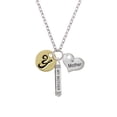 thumbnail image 2 of Delight Jewelry Goldtone Large Disc Letter - Y - 3/4'' Always My Mother Bar Zoe Necklace, 2 of 4