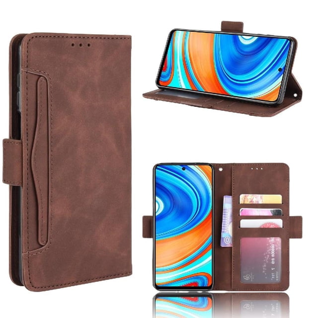 Funda Cartera Magnética para Xiaomi Redmi Note 9S- Tarjetero Desmontable, Cuero PU, Soporte