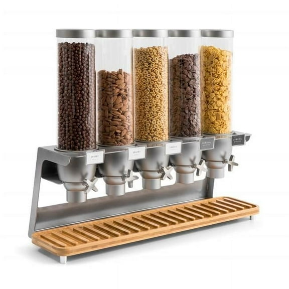 Rosseto EZ573 1.3 gal EZ-SERV X5 Dispenser with Bamboo Tray - 32 x 11.1 x 26.3 in.
