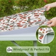 thumbnail image 6 of Strawberry Plants Fruit Flower Leaf Square Fitted Tablecloth with Elastic Edge,Square Table Cover,Washable Elastic Table Cover for Home Kitchen Party Decor 34"x34", 6 of 6